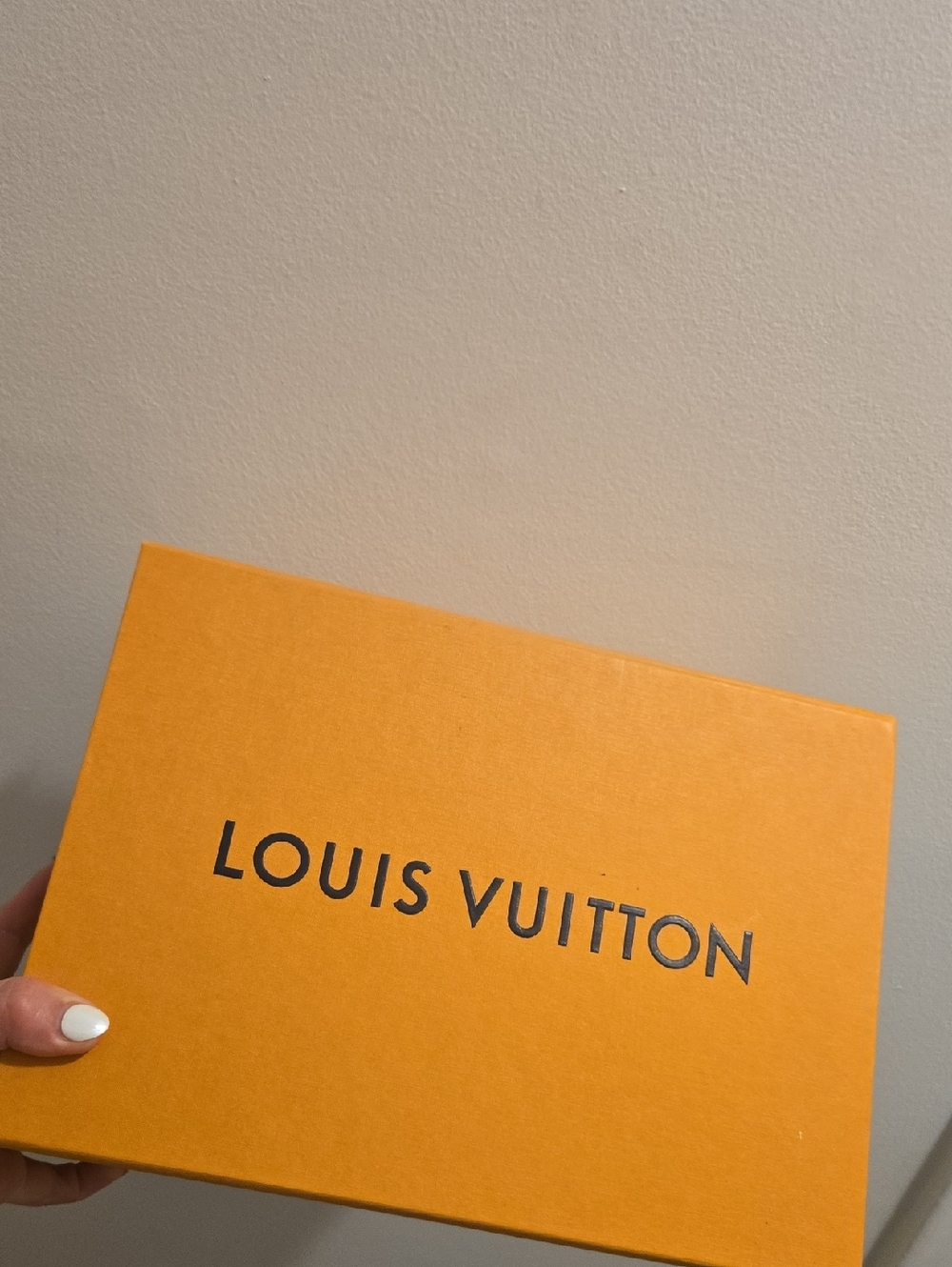 Louis Vuitton Orange and Black Logo Gift Box
